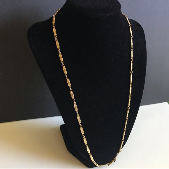 Vintage 80s Gold Plated Necklace Chain - Picture 5 of 16